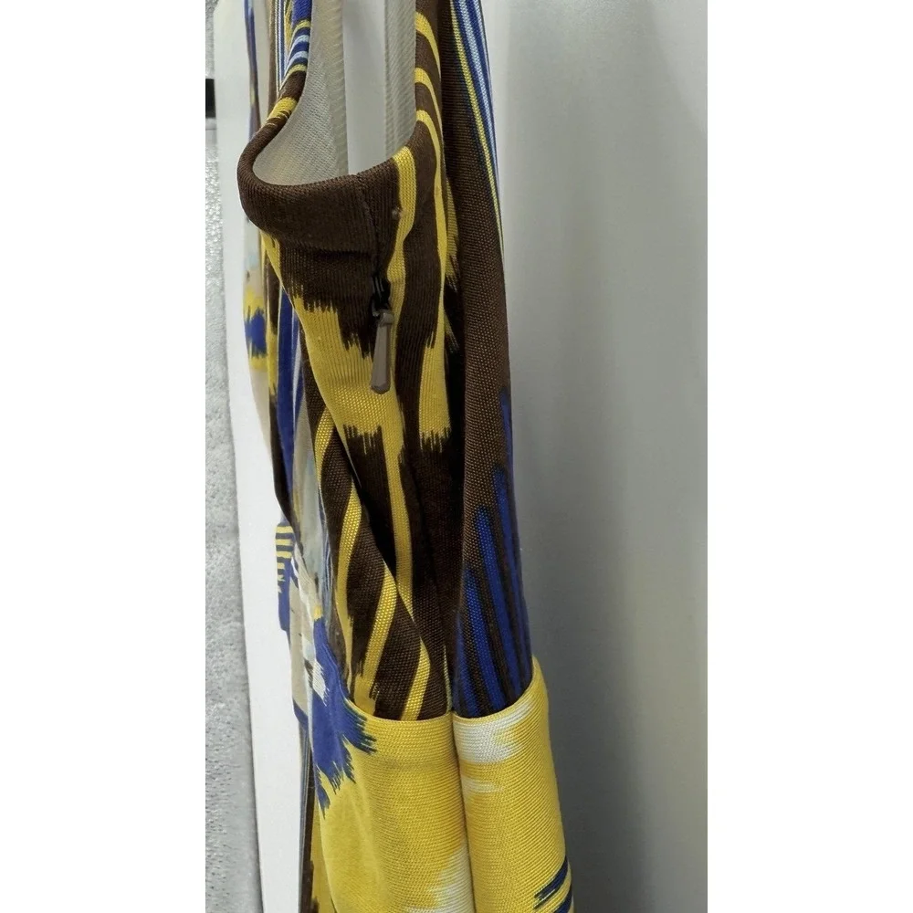 Tory‎ Burch Carmondy 100% Silk Dress Luau Poppy Size M Preppy Elegant Event